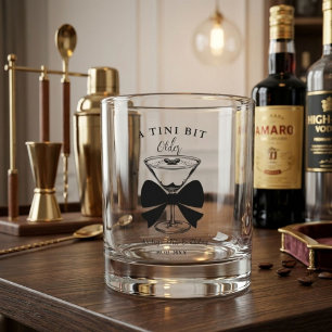 Een tini beetje oudere Martini-verjaardagsfeestje Whisky Glas