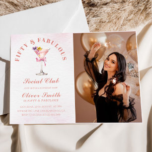 Een tini beetje oudere Martini Vijftig & Fabulous Kaart