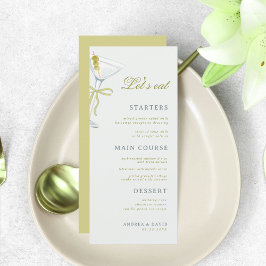 een Tini Beetje oudere Martini Volwassen 30e Verja Menu