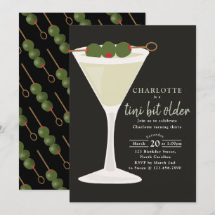Een Tini Beetje Oudere Martini Whimsical Verjaarda Kaart