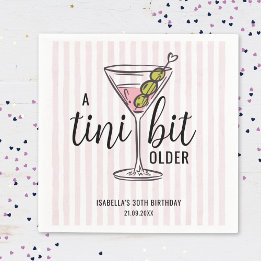 Een Tini Beetje Oudere Pink Martini Verjaardagsthe Servet