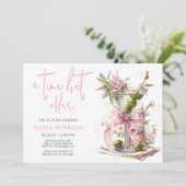 Een Tini Beetje Oudere Roze Script Verjaardagsfees Kaart (Staand voorkant)