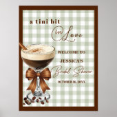 Een Tini Beetje Verliefd Espresso Martini Bruidsdo Poster (Voorkant)