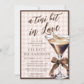 Een Tini Beetje Verliefd Espresso Martini Bruidsfe Kaart (Voorkant)