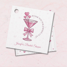 Een Tini Beetje Verliefd Pink Martini Bruidsfeestj Bedankjes Labels