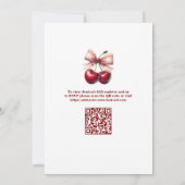 Een Tini Beetje Verliefd QR Code Martini Bruidsdou Kaart (Achterkant)