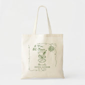 Een Tini Bit Closer Drawn Bruidsfeest  Tote Bag (Voorkant)