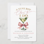 Een Tini Bit Closer Martini Oefenavond Dinner Kaart (Voorkant)