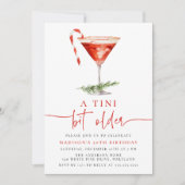 Een Tini Bit Older Candy Cane Martini Verjaardagsf Kaart (Voorkant)