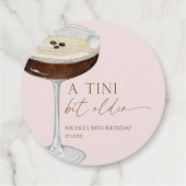 Een Tini Bit Older Espresso Martini Bruidsfeest Bedankjes Labels (Achterkant)