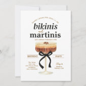 Een Tini Bit Older Feestje Espresso Martini Thema Kaart (Voorkant)