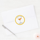 Een Tini Bit Older Martini Verjaardagsfeest Ronde Sticker (Envelop)