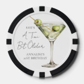 Een Tini Bit Oudere Martini Verjaardag Poker Chips (Voorkant)