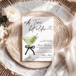 Een Tini Bit Oudere Verjaardagsfeest Olijf Martini Kaart
