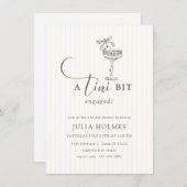 Een Tini Bit verloofd Modern Elegant Vrijgezellenf Kaart (Voorkant / Achterkant)