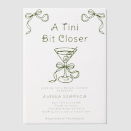 Een Tini dichterbij Bruidsmeisjesfeest Vellum Uitnodigingen