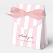 Een Tini Eén Martini Roze Strik Baby Shower Cadeau Bedankdoosjes (Voorkant Zijde)