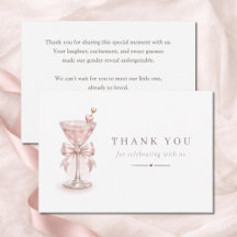 Een Tini Eén Roze Martini Meisjesachtige Baby Show