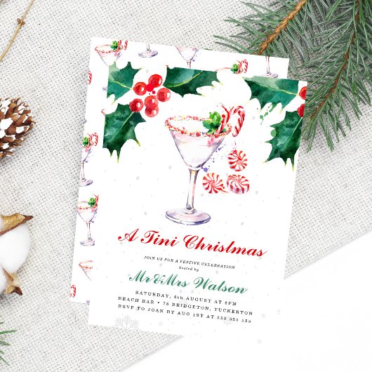 Een Tini Kerstmis Martini Kerstfeest Kaart