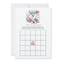 Een Tini One Baby Shower Bingo Spel