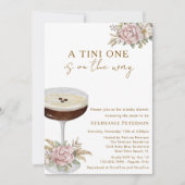 Een Tini One Dusty Pink Espresso Martini Baby show Kaart (Voorkant)