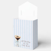 Een Tini One Espresso Martini Baby Shower Cadeau Bedankdoosjes (Geopend)