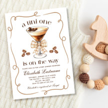 Een Tini One Espresso Martini Baby Shower