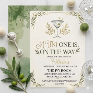 Een Tini One Is On The Way baby shower Kaart