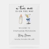 Een Tini One is onderweg naar het Blue Martini Bab Acryl Bord (Voorkant)