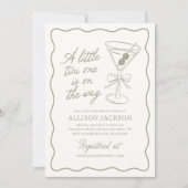 Een Tini One is onderweg naar het Martini Baby sho Kaart (Voorkant)