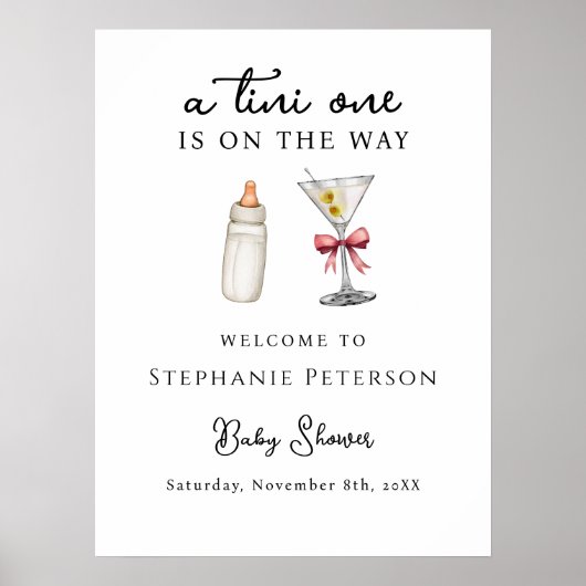 Een Tini One is onderweg naar Pink Martini Baby sh Poster (Voorkant)