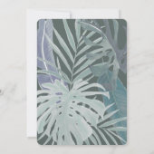 Een Tini One Martini Blue Ribbon Boy Baby shower Kaart (Achterkant)