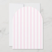 Een tini one martini roze meisje Baby shower Kaart (Achterkant)