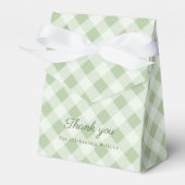Een Tini One Martini Sage Strik Baby Shower Cadeau Bedankdoosjes (Voorkant Zijde)