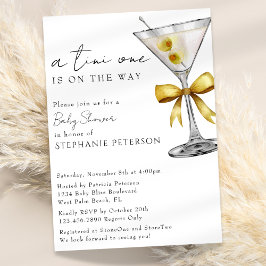 Een Tini One Minimal Chic Yellow Martini Baby show Kaart