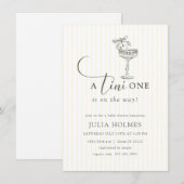 Een Tini One Modern Elegant Baby shower Kaart (Voorkant / Achterkant)