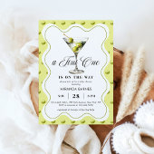 Een Tini One Olive Martini Chic Baby shower Kaart
