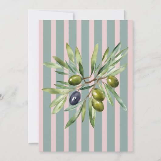 Een Tini One Pink Bow Espresso Martini Baby shower Kaart (Achterkant)