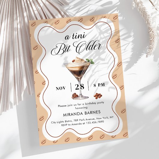 Een Tins Klein Beetje Oudere Espresso Martini Verj Kaart