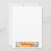 Een tinteling van hoop, de vermoeide wereld verheu feestdagenkaart (Achterkant)