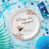 Een Tiny Bit Espresso Martini Bruidsdouche Papieren Bordje (Feest)