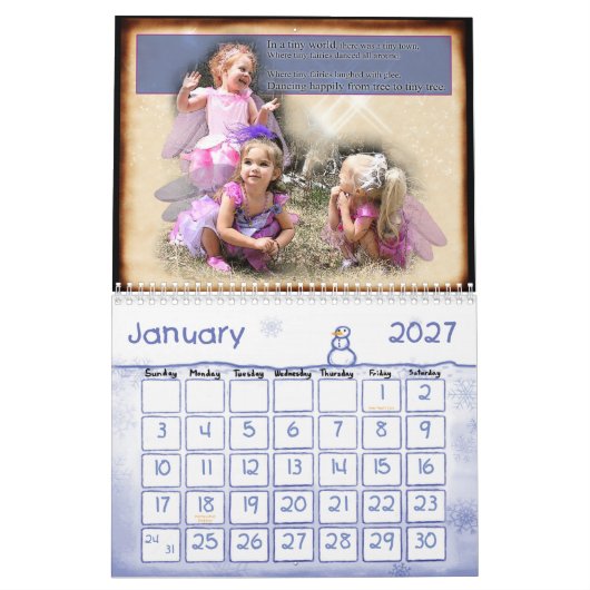 EEN TINY WISH TOEGEKENDE KALENDERS KALENDER (Jan 2027)