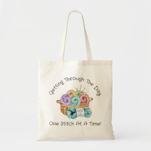 Eén titel tegelijk aangepast tote bag (Voorkant)