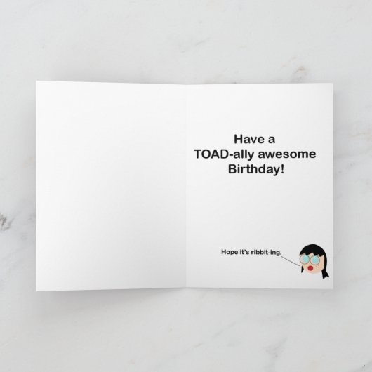 Een TOAD-ally Geweldige verjaardag Kaart (Binnen)