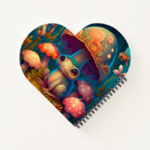 Een toadstoel kikker          schrift notitieboek (Achterkant)