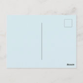 Een Toast Aan De Bruid Blauwe Bruidsuitnodiging Briefkaart (Achterkant)