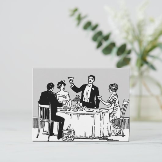 Een toast briefkaart (Staand voorkant)