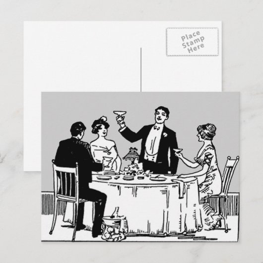 Een toast briefkaart (Voorkant / Achterkant)