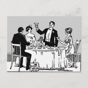 Een toast briefkaart