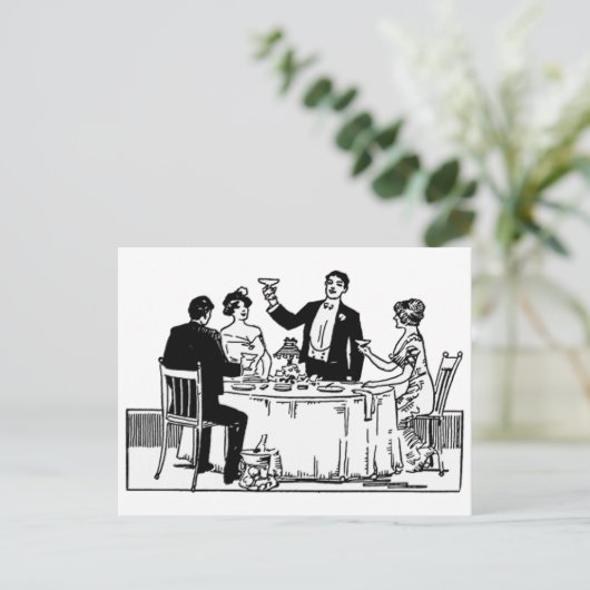 Een toast briefkaart (Staand voorkant)